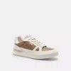 Coach Outlet Clip Court Low Top Sneaker In Signature Canvas In Multi