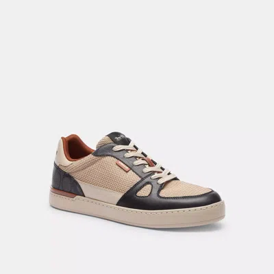 Coach Outlet Clip Court Sneaker In Colorblock Signature Canvas In Multi