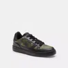 Coach Outlet Clip Court Sneaker With Camo Print In Multi