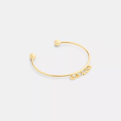 Coach Outlet Coach Charms Cuff Bracelet In Gold