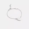Coach Outlet Coach Heart Linear Bracelet In Silver