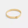 Coach Outlet Coach Rivet Hinged Bangle In Gold