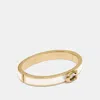 Coach Outlet Coach Signature Push Hinged Bangle In Multi
