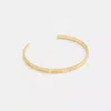 Coach Outlet Coach Thin Cuff Bracelet In Gold