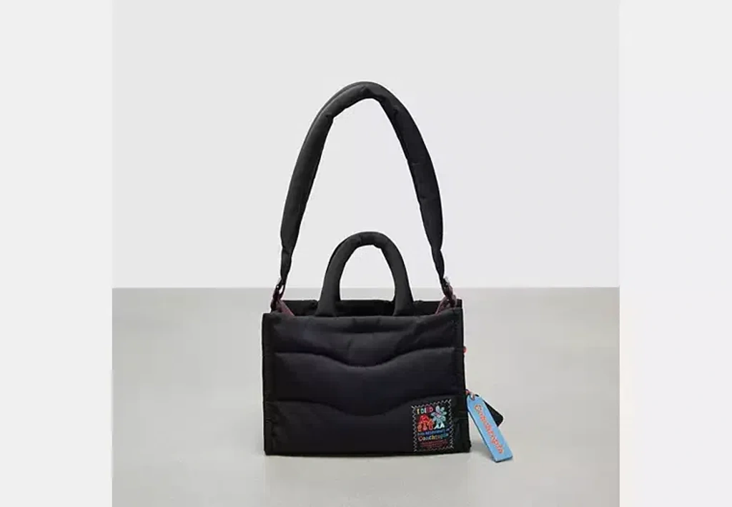 Coach Outlet Coachtopia Loop Mini Puffy Tote In Black | ModeSens