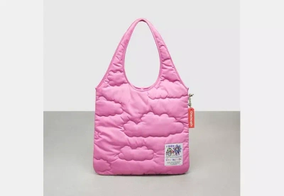 Coach Outlet Coachtopia Loop Quilted Cloud Tote In Pink