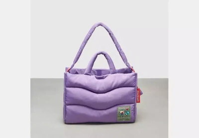 Coach Outlet Coachtopia Loop Quilted Wavy Tote In Purple