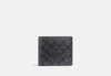 Coach Outlet Id Billfold Wallet In Signature Canvas In Black