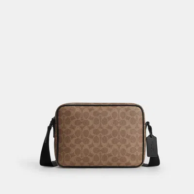 Coach Outlet Colton Crossbody Bag 25 In Signature Canvas In Black