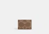 Coach Outlet Compact Billfold Wallet In Blocked Signature Canvas In Brown