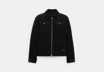Coach Outlet Corduroy Jacket In Black