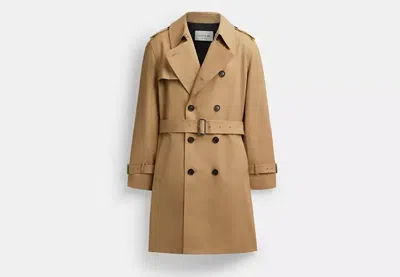 Coach Outlet Core Trench In Beige/brown