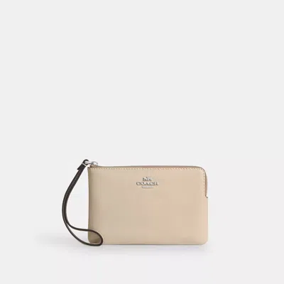 Coach Outlet Corner Zip Wristlet In Multi