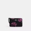 Coach Outlet Corner Zip Wristlet With Floral Print In Multi
