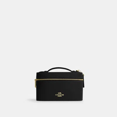 Coach Outlet Cosmetic Case In Gold/black