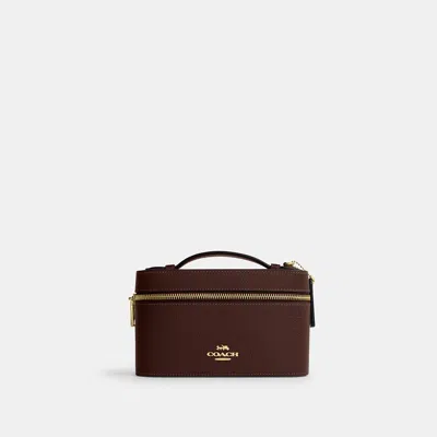 Coach Outlet Cosmetic Case In Gold/maple