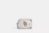 Coach Outlet Cosmic Coach Zip Card Case With Rocket Print In White