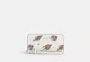 Coach Outlet Cosmic Long Zip Around Wallet With Rocket Print In White