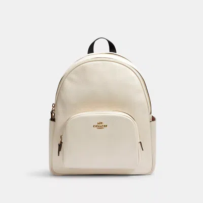 Coach Outlet Court Backpack In Gold