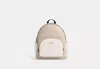 Coach Outlet Court Backpack In Signature Canvas In Beige