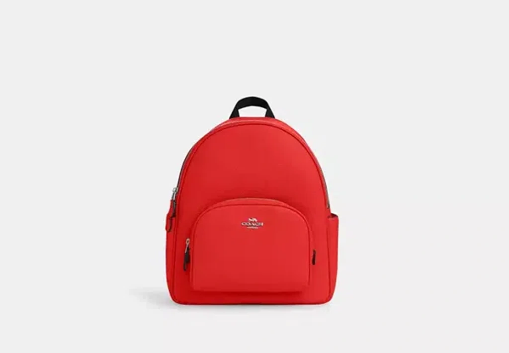 Coach backpack red hotsell