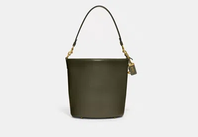 Coach Outlet Dakota Bucket Bag In Brass/army Green