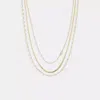 Coach Outlet Delicate Layered Chain Necklace In Silver
