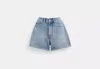 COACH OUTLET DENIM SHORTS IN ORGANIC COTTON