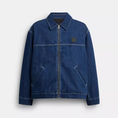 Coach Outlet Denim Work Jacket In Blue