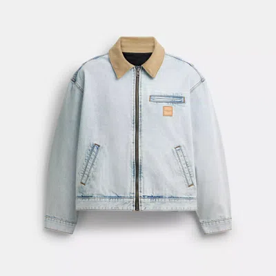 Coach Outlet Denim Work Jacket In White
