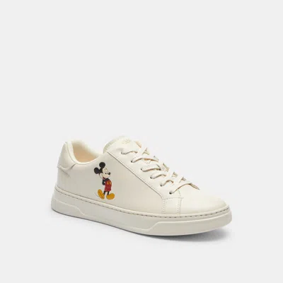 Coach Outlet Disney X Coach High Line Sneaker With Mickey Mouse In Chalk