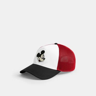 Coach Outlet Disney X Coach Trucker Hat With Mickey Mouse In Chalk