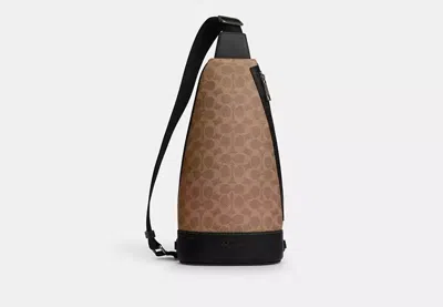 Coach Outlet Dominic Sling Pack In Signature Canvas In Multi | ModeSens