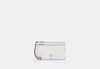 Coach Outlet Double Zip Wallet In Signature Canvas In White