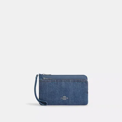 Coach Outlet Double Zip Wallet In Multi