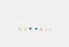 Coach Outlet E Initial Stud Earrings Set In Rose Gold