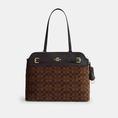 Coach Outlet Easton Tote Bag In Signature Chenille In Brown
