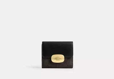 Coach Outlet Eliza Small Wallet In Signature Canvas In Beige
