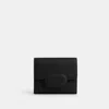 Coach Outlet Eliza Small Wallet With Leather Covered Closure In Black