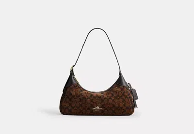 Coach Outlet Ella Small Shoulder Bag In Signature Chenille In Brown
