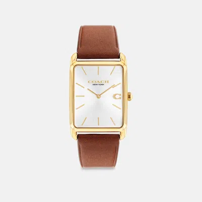Coach Outlet Elliot Watch, 32mm X 26mm In Brown