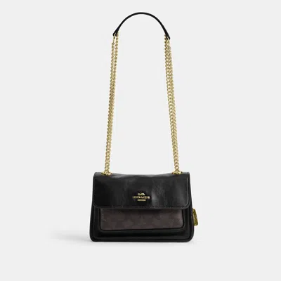 Coach Outlet Elodie Crossbody Bag 18 In Signature Canvas In Black