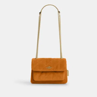 Coach Outlet Elodie Crossbody Bag 18 With Quilting In Brown