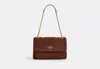 Coach Outlet Elodie Crossbody Bag With Quilting In Brown