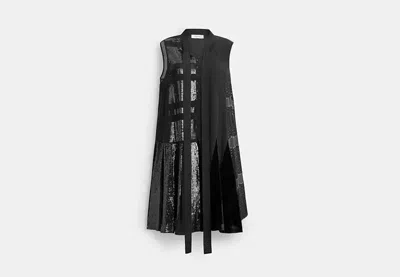 Coach Outlet Embellished Dress In Black