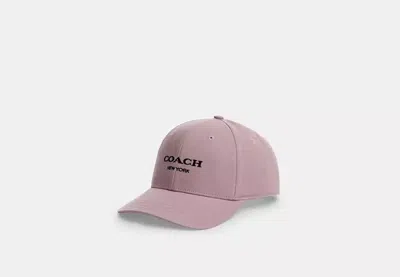 Coach Outlet Embroidered Baseball Hat In Purple