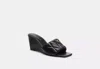 Coach Outlet Emma Wedge With Quilting In Black