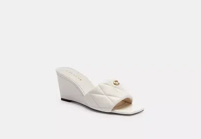 Coach Outlet Emma Wedge With Quilting In White