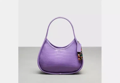 Coach Outlet Ergo Bag In Croc Embossed Coachtopia Leather In Purple