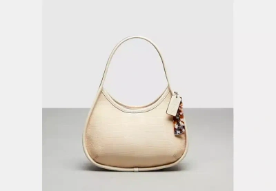 Coach Outlet Ergo Bag In Croc Embossed Coachtopia Leather In White